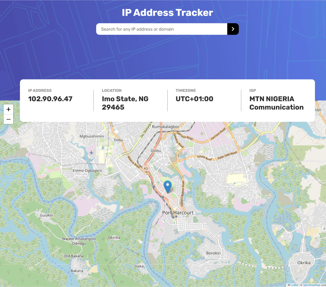 IP Address Tracker
